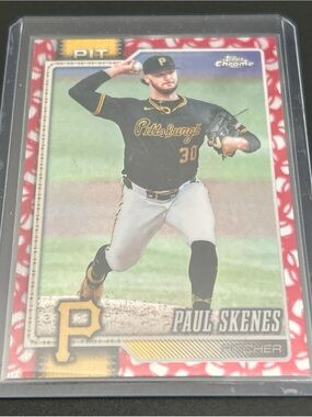2026 Topps Chrome Paul Skenes Red Ball Board Pirates